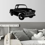 Wallity Chevy 3200 Pickup Escultura de Pared de Metal Negra